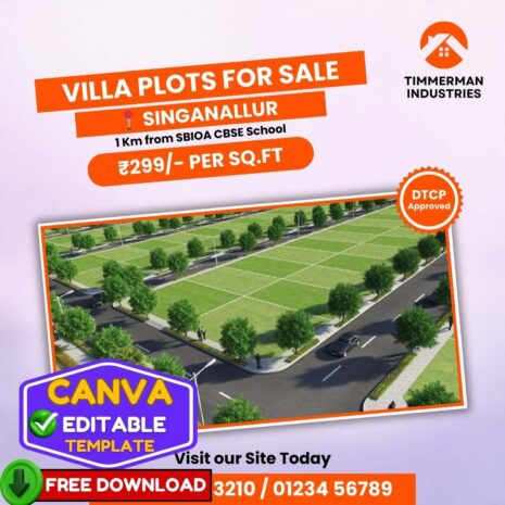 Free DTCP Villa Plots Templates - Canva Editable (1)